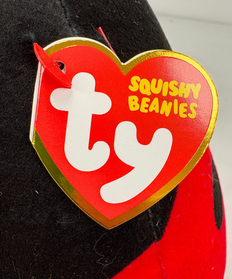 Ty Squish-a-Boo (Squishy Beanies) - Lucy the Ladybug, Medium (9")