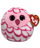 Ty Squish-a-Boos (Squishy Beanies) - Pinky the Pink Owl