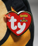 Ty Squish-a-Boo- Zinger the Bumblebee, Medium, Solid Eyes