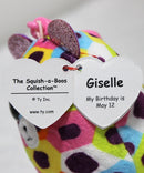 Ty Squish-a-Boos (Plastic Key Clip) - Giselle the Multi-Color Leopard