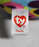 Ty Squish-a-Boos (Plastic Key Clip) - Giselle the Multi-Color Leopard