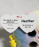 Ty Squish-a-Boos (Plastic Key Clip) - Heather the Pastel Striped Cat