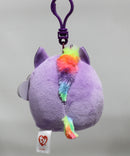 Ty Squish-a-Boos (Plastic Key Clip) - Rosette the Purple Unicorn