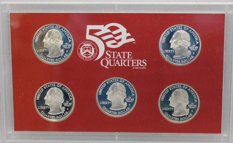 2002 Proof Silver State Quarter Set Gem Cameo No Box/COA