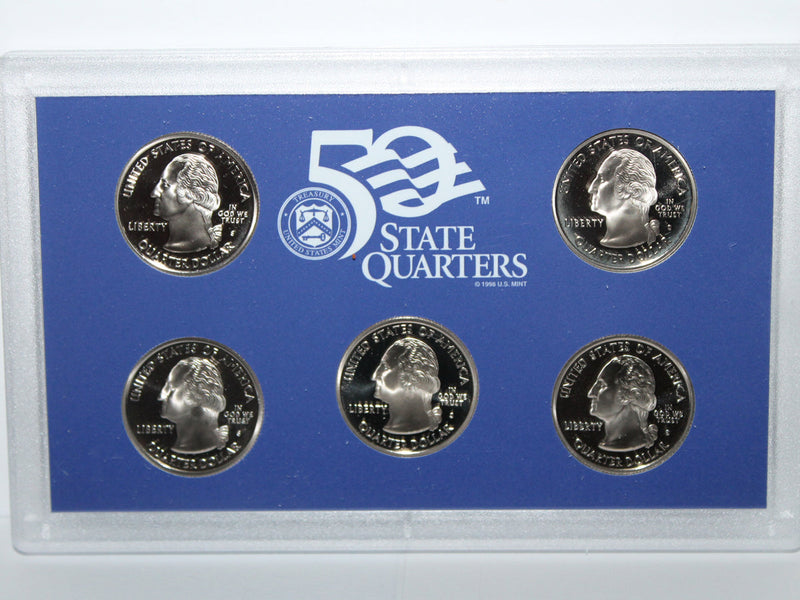 2006 State Quarter Proof Set CN-Clad (OGP) 5 coins