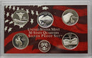 2007 Proof Silver State Quarter Set Gem Cameo No Box/COA