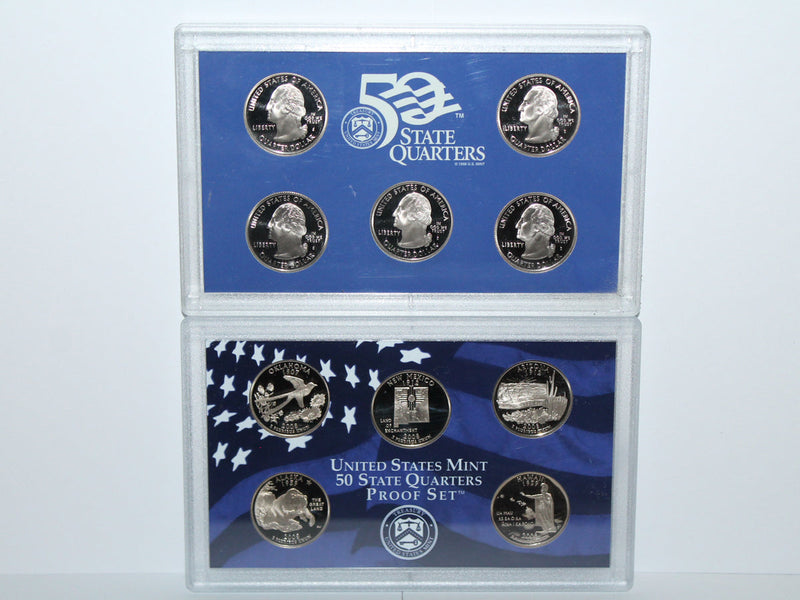 2008 State Quarter Proof Set CN-Clad (OGP) 5 coins