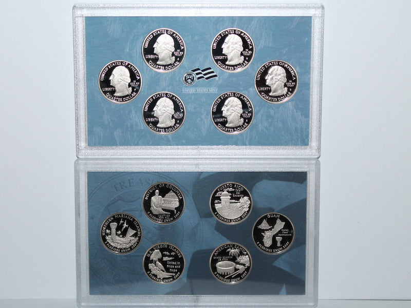 2009 DC & Territory Quarter Proof Set CN-Clad (OGP) 6 coins