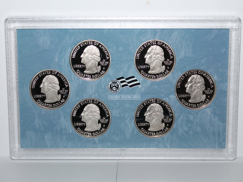 2009 DC & Territory Quarter Proof Set CN-Clad (OGP) 6 coins