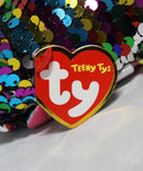 Teeny Tys - Dotty the Rainbow Leopard, Flippable Sequins