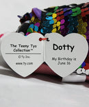 Teeny Tys - Dotty the Rainbow Leopard, Flippable Sequins