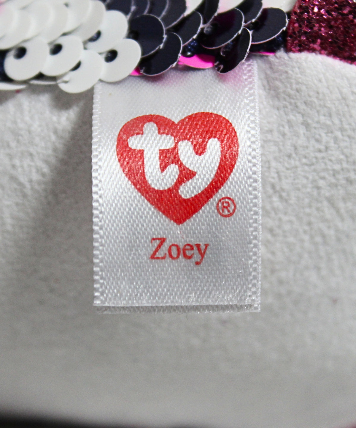 Teeny Tys - Zoey the Zebra, Flippable Sequins
