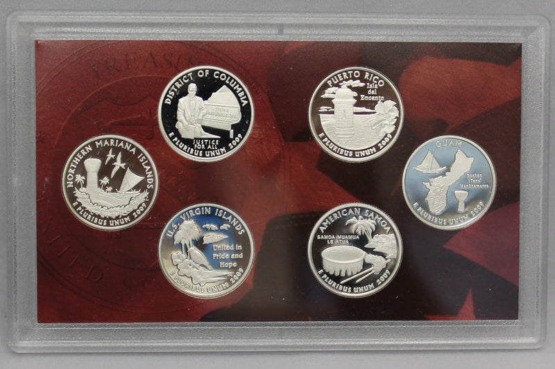 2009 DC & Territory Quarter Proof Set 90% Silver (OGP) 6 coins