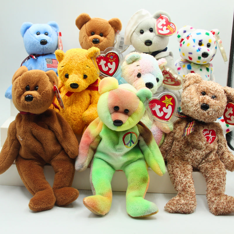Ty Beanie Babies: 10 Randomly Selected Teddy Bears