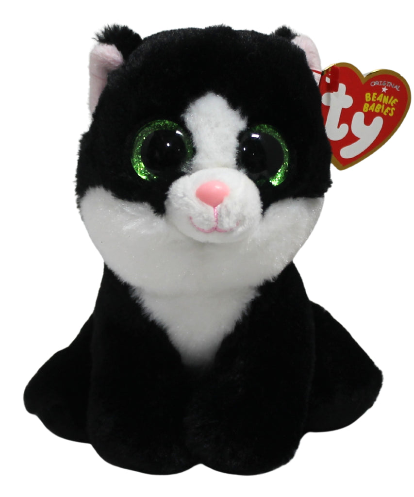 Beanie Babies- Ava the Tuxedo Cat, Glitter Eyes