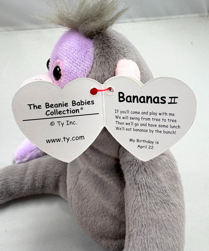 Ty Beanie Baby - Bananas II the Monkey, 30th Anniversary