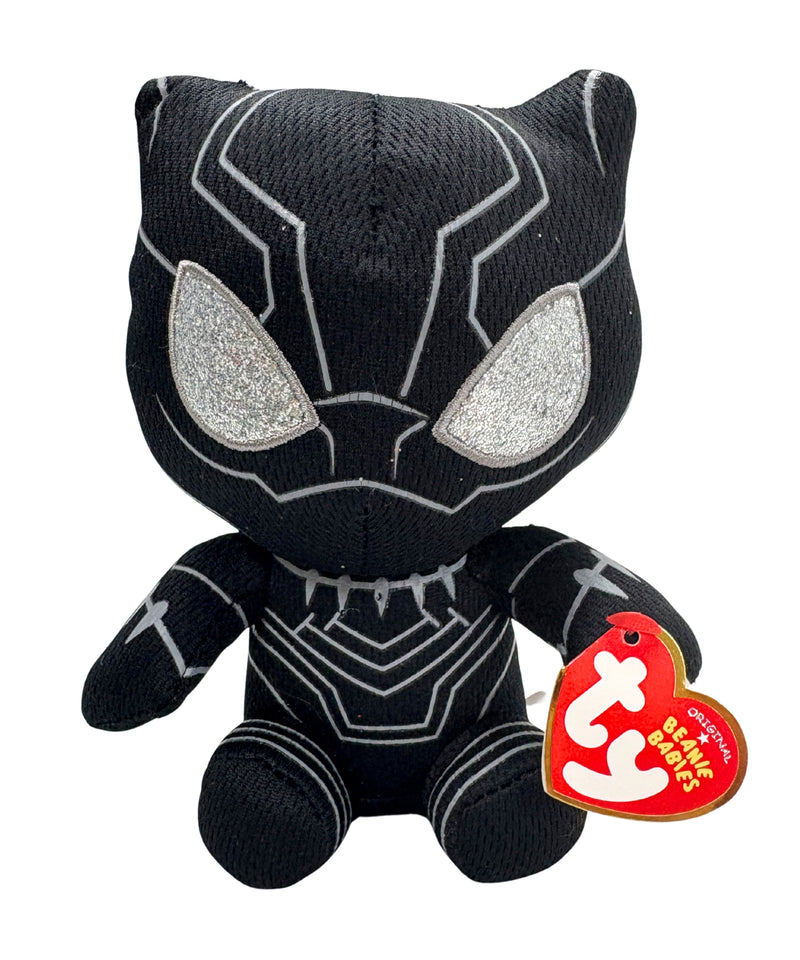 Ty Beanie Baby - Black Panther the Superhero, Regular, Glitter Eyes, Marvel Beanie