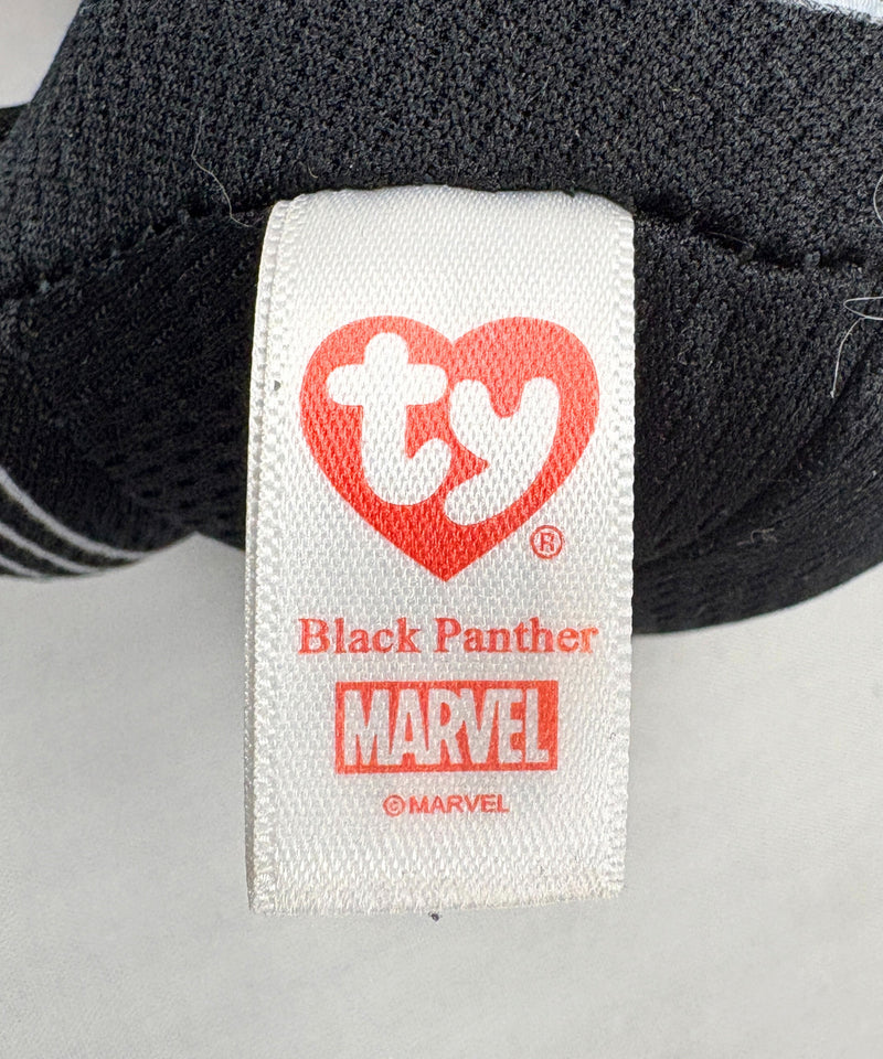 Ty Beanie Baby - Black Panther the Superhero, Regular, Glitter Eyes, Marvel Beanie