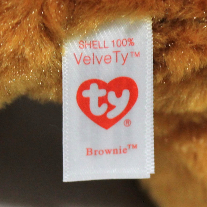 Ty Beanie Baby - Brownie the Teddy Bear, Glitter Eyes