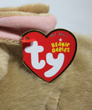 Ty Beanie Baby - Bunnie the Tan Bunny, Solid Eyes