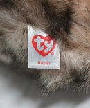 Ty Beanie Baby - Buster the Fluffy Brown Bunny, Solid Eyes