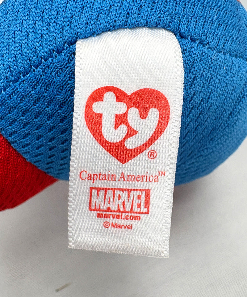 Ty Beanie Baby - Captain America the Superhero, Regular, Marvel Beanie