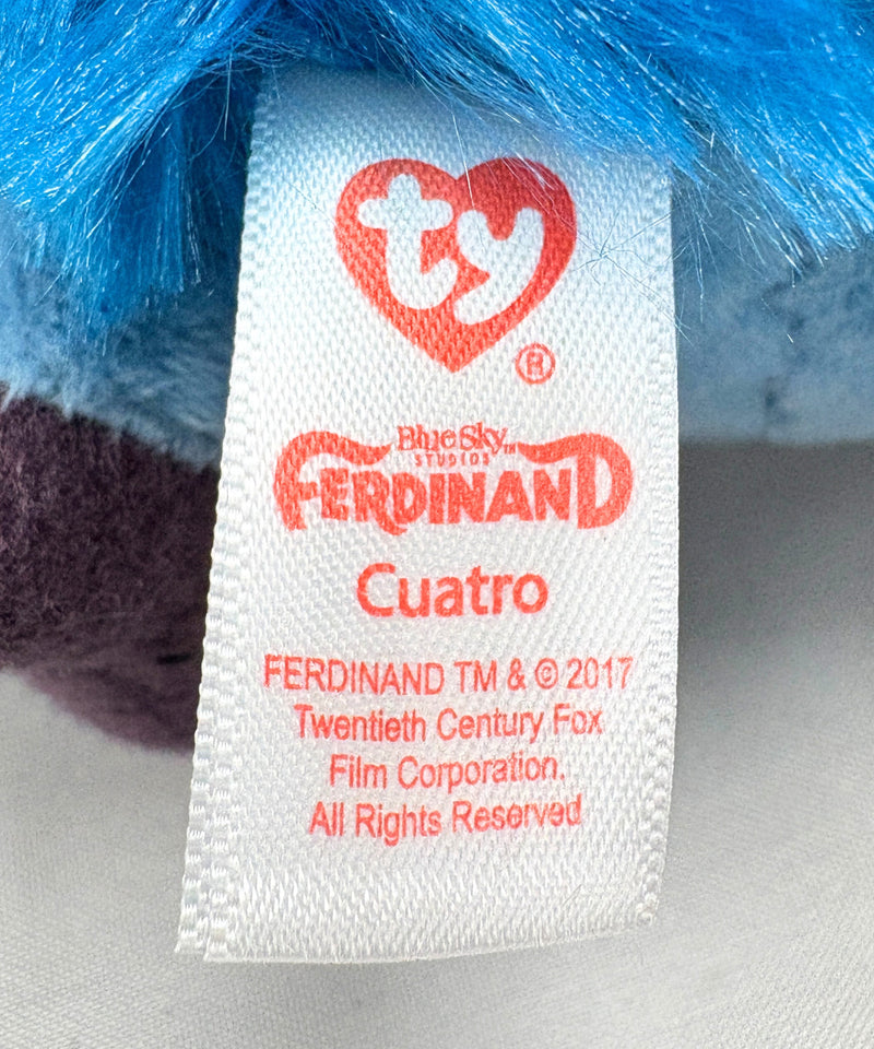 Ty Beanie Baby - Cuatro the Hedgehog, Movie - Ferdinand