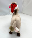 Ty Beanie Baby - Donkey in Santa Hat