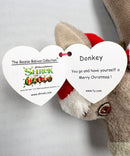 Ty Beanie Baby - Donkey in Santa Hat