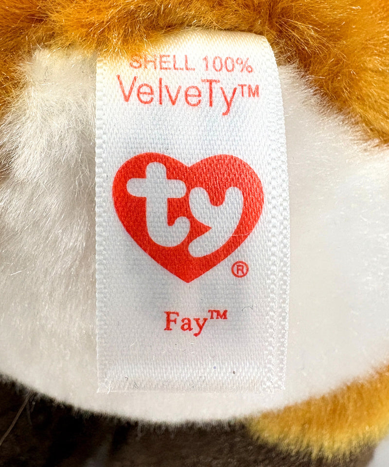 Ty Beanie Baby - Fay the Fox, Glitter Eyes