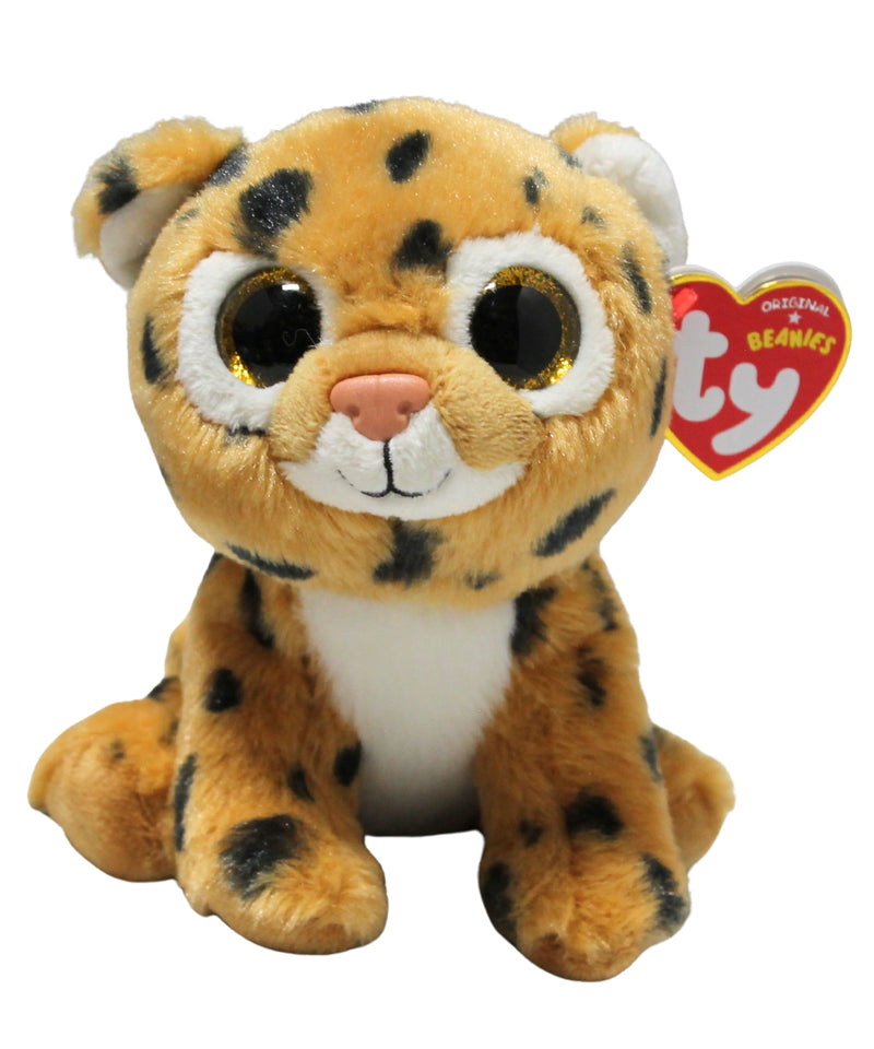 Ty Beanie Baby - Freckles the Leopard, Glitter Eyes