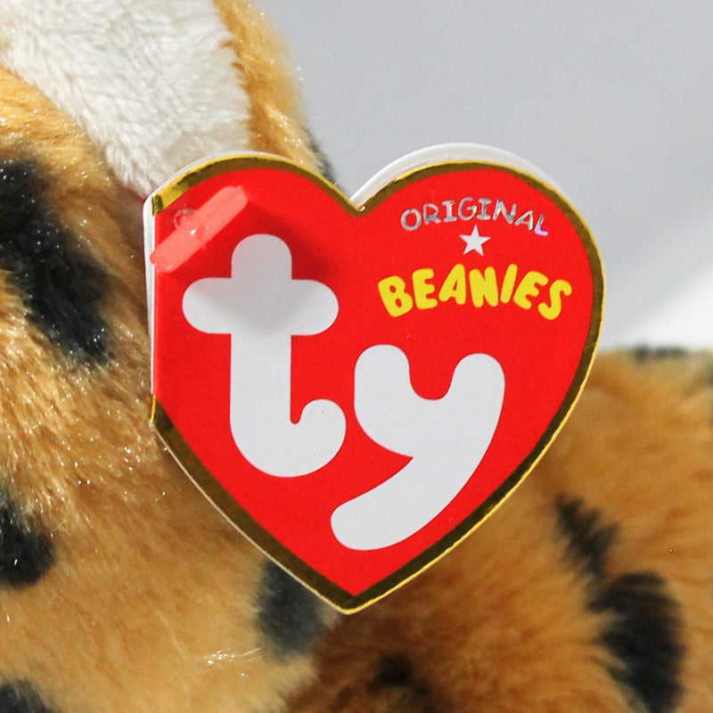 Ty Beanie Baby - Freckles the Leopard, Glitter Eyes