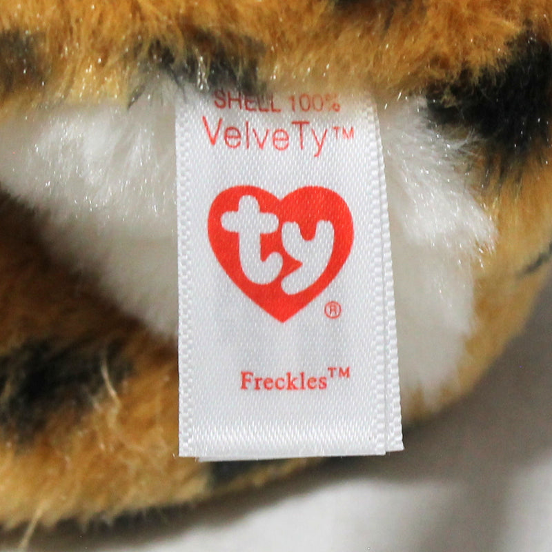 Ty Beanie Baby - Freckles the Leopard, Glitter Eyes