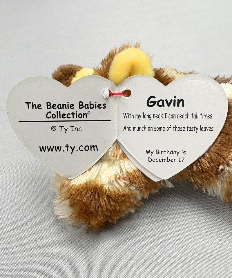 Ty Beanie Baby - Gavin the Giraffe, Glitter Eyes
