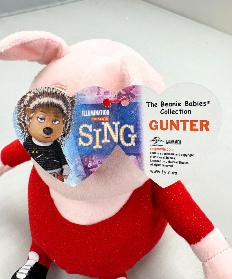 Ty Beanie Baby - Gunter the Pig, Movie - Sing
