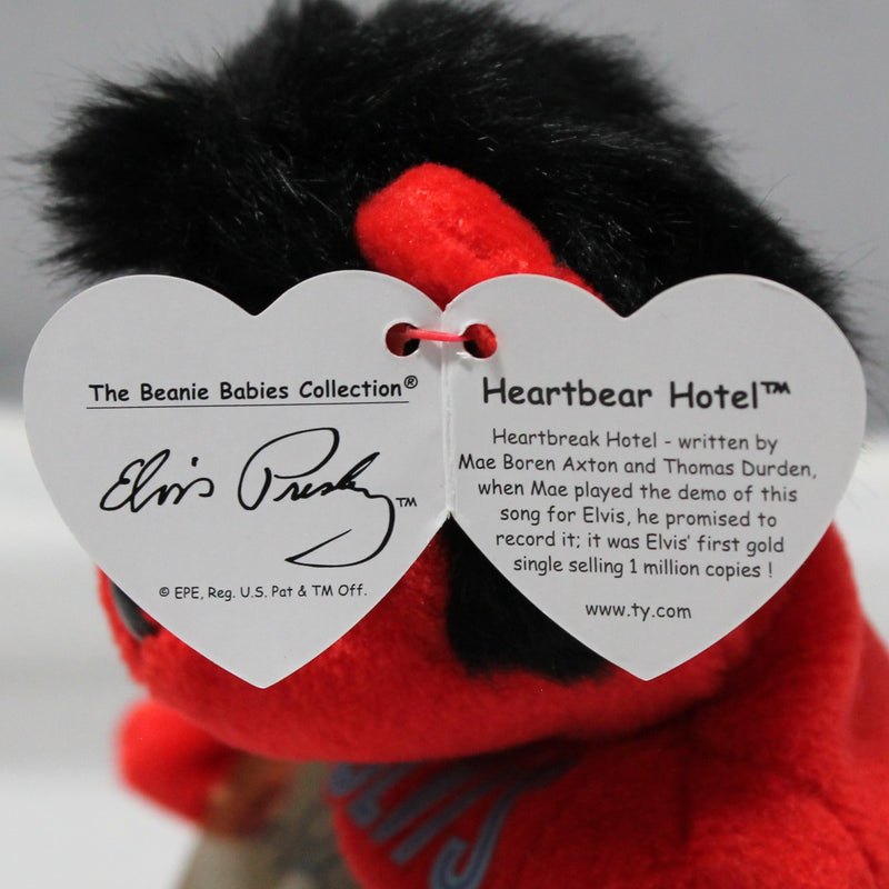 Ty Beanie Baby - Heartbear Hotel (Red Bear), Elvis Presley