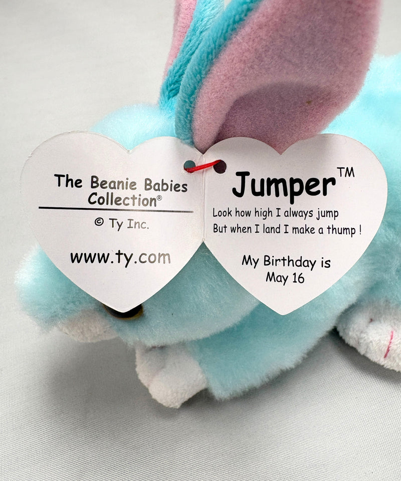 Ty Beanie Baby - Jumper the Bunny, Spring