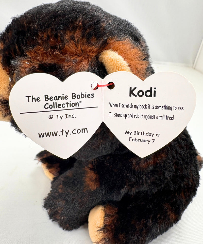 Ty Beanie Baby - Kodi the Bear, Glitter Eyes