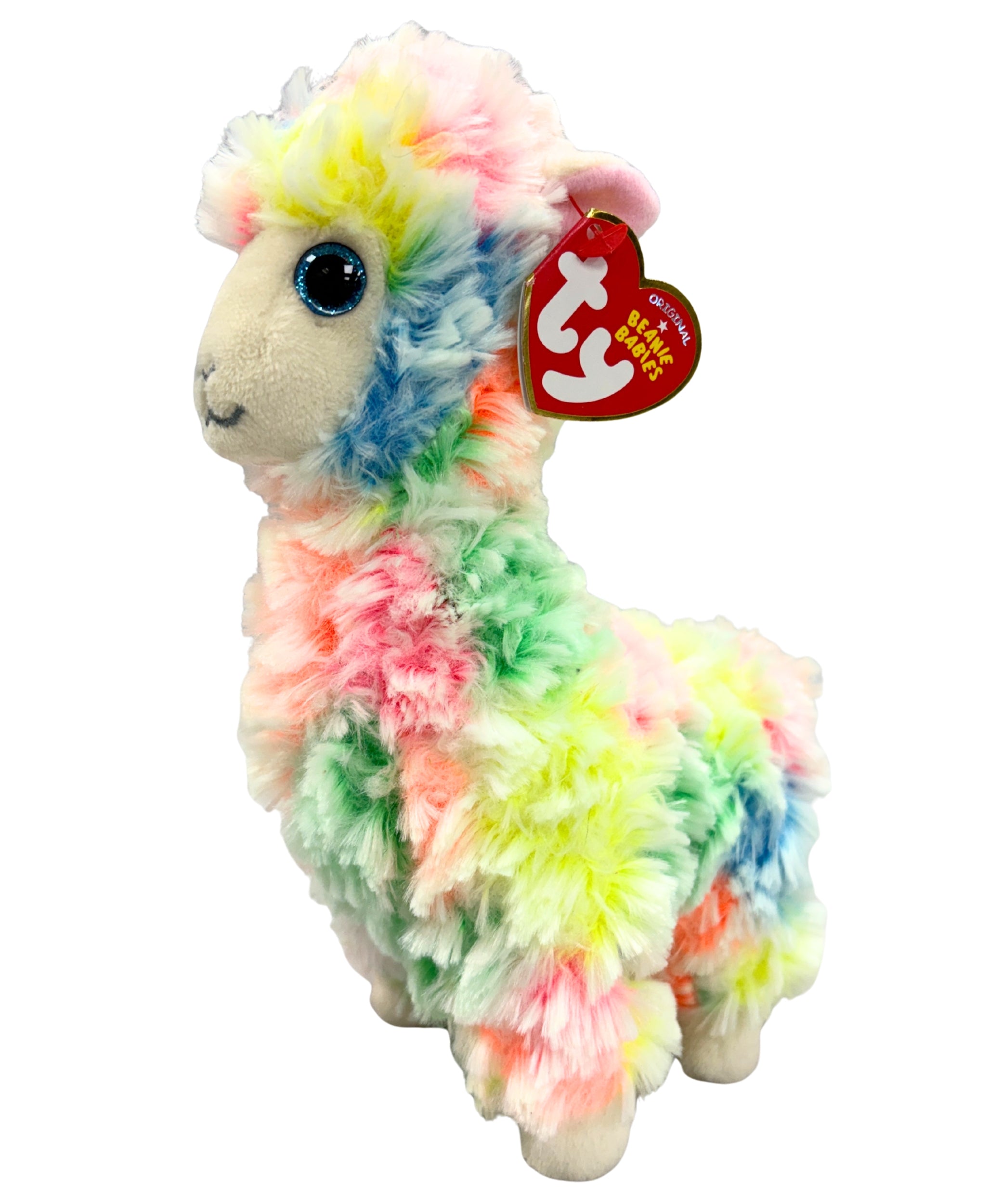 Ty Beanie Baby - Lola the Rainbow Llama, Glitter Eyes