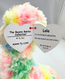 Ty Beanie Baby - Lola the Llama, Glitter Eyes