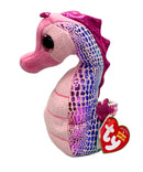 Ty Beanie Baby - Majestic the Seahorse, Glitter Eyes