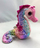 Ty Beanie Baby - Majestic the Seahorse, Glitter Eyes