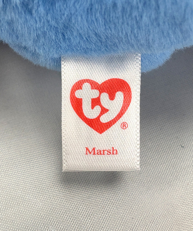 Ty Beanie Baby - Marsh the Blue Bunny, 30th Anniversary