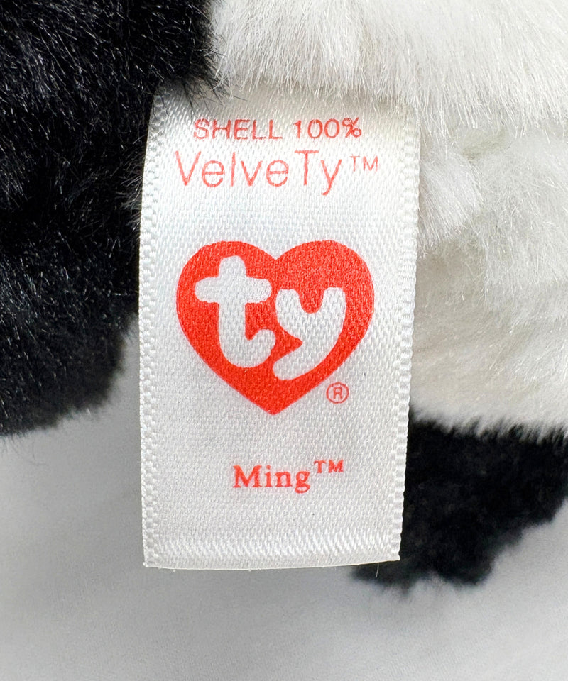 Ty Beanie Baby - Ming the Panda bear, Glitter Eyes
