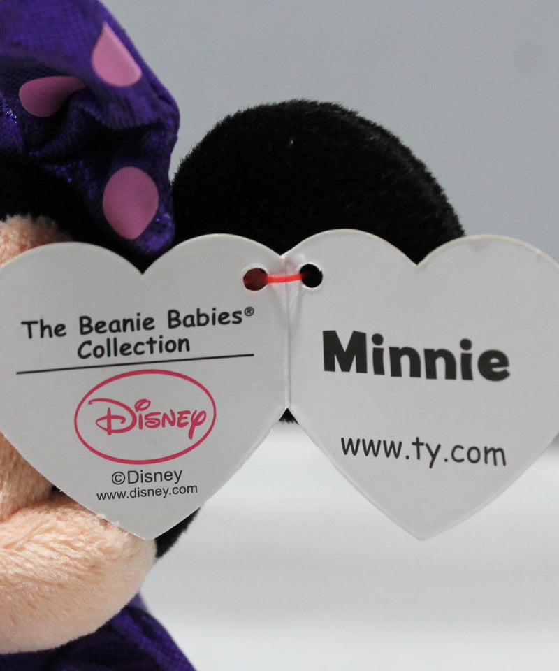 Ty Beanie Baby - Minnie Mouse (Purple dress), Disney Sparkle