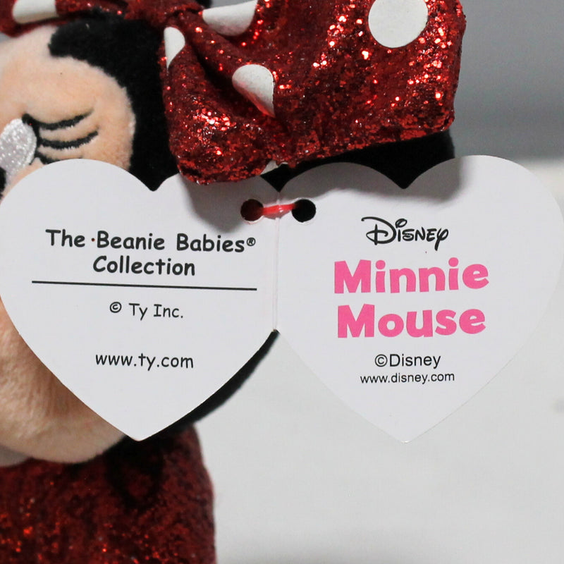 Ty Beanie Baby - Minnie Mouse (Red Glitter Dress), Disney Sparkle