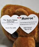 Beanie Babies- Monroe the Gorilla, Glitter Eyes