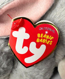 Ty Beanie Baby - Nibbler the Gray Bunny, (3")