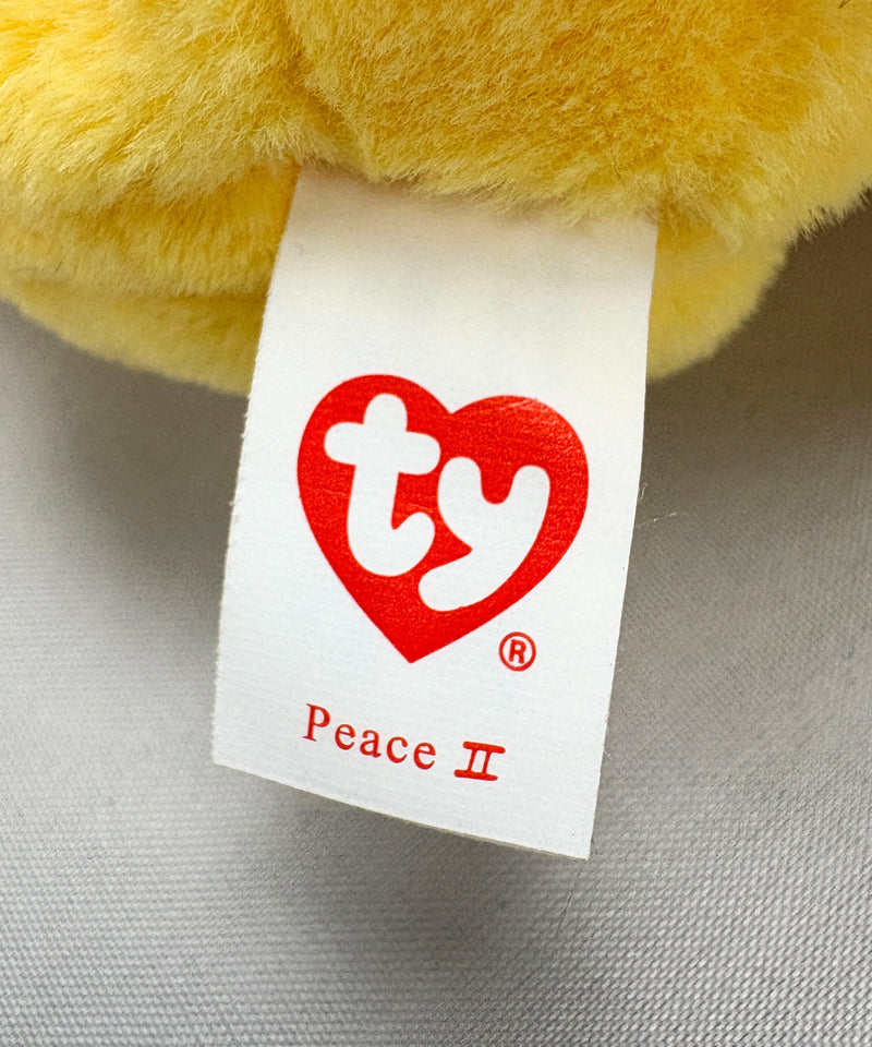 Ty Beanie Baby - Peace II the Teddy Yellow Bear, 30th Anniversary