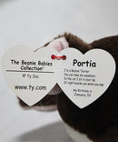 Beanie Babies- Portia the Boston Terrier, Glitter Eyes